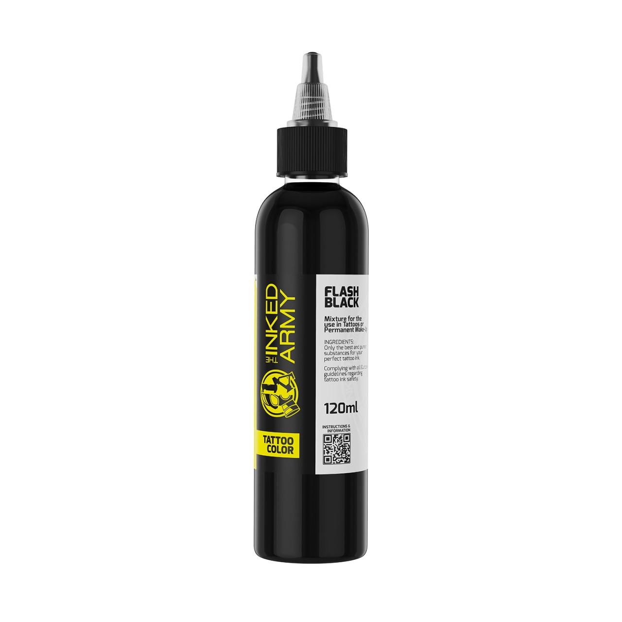 The Inked Army Flash Black  [120 ml] - farba do tatuowania