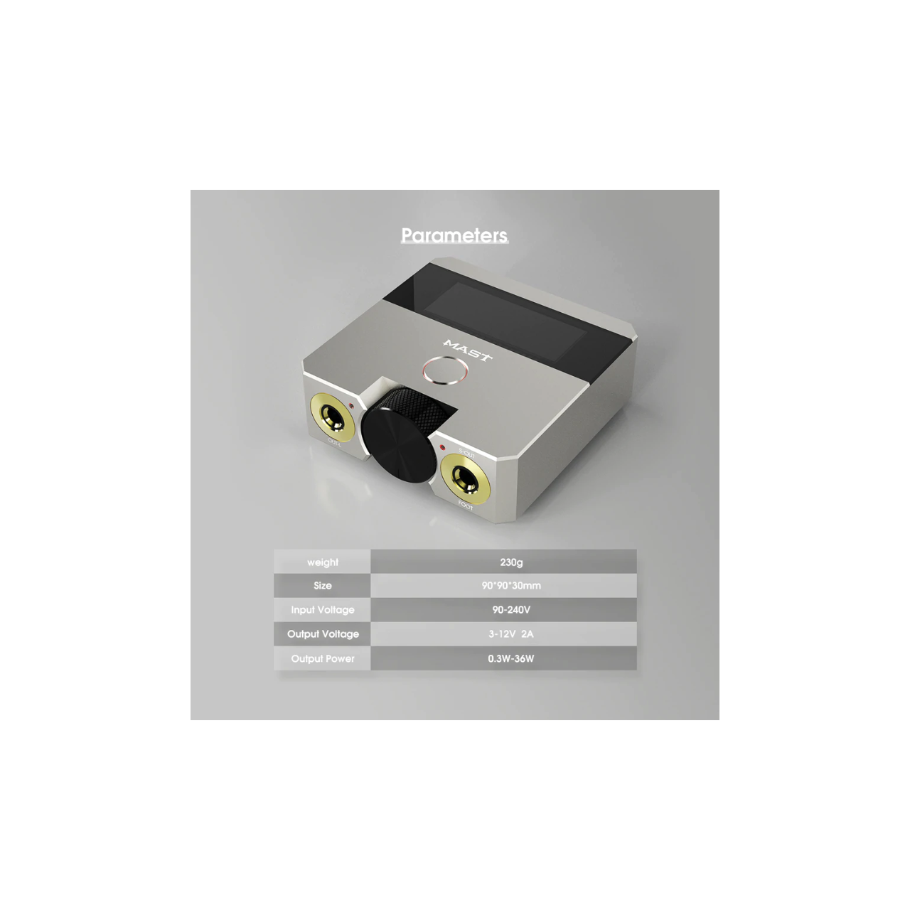 Mast Skate Power - zasilacz do maszynki do tatuowania [OUTLET]