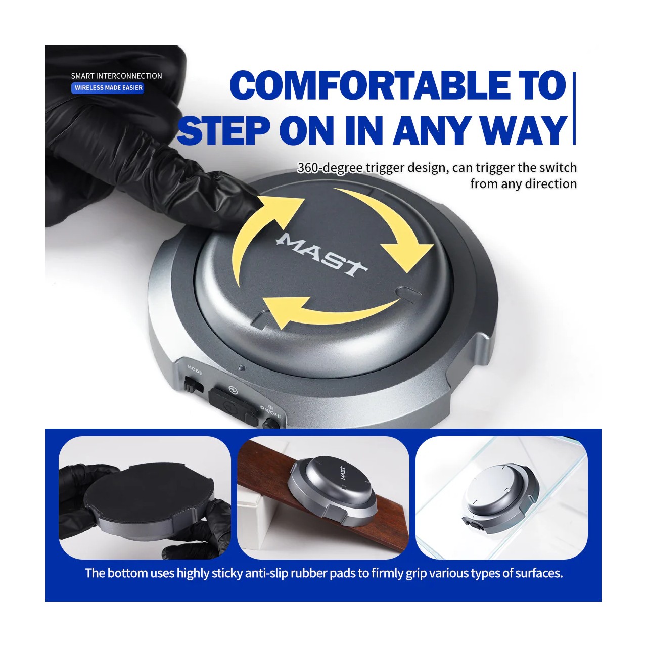 MAST Wireless Footswitch - bezprzewodowa stopka do maszynki do tatuowania