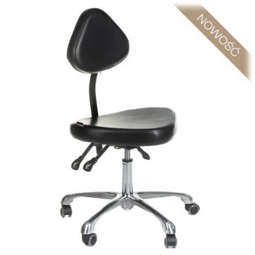 Taboret obrotowy z oparciem...