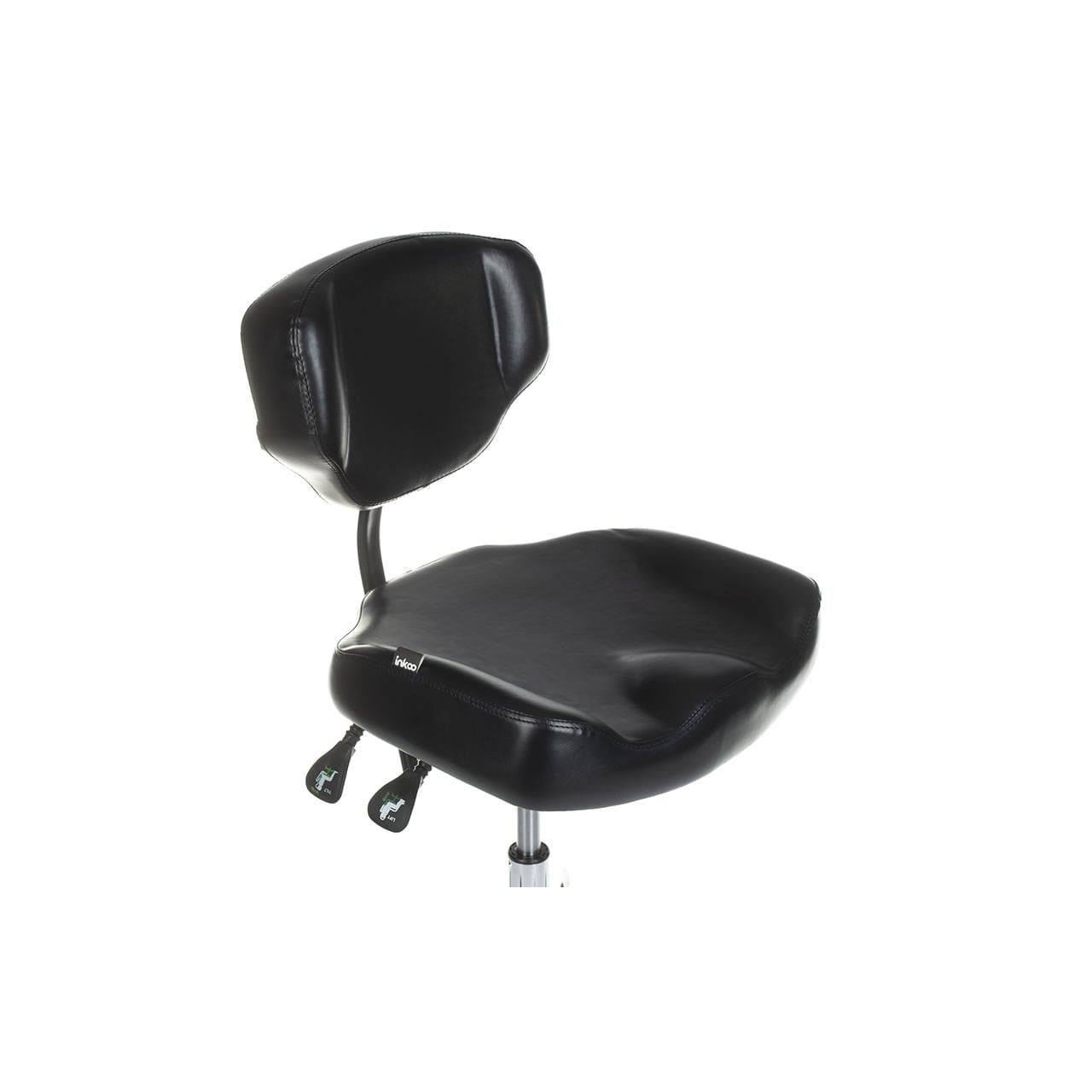 Taboret obrotowy z oparciem ELMO [bs]