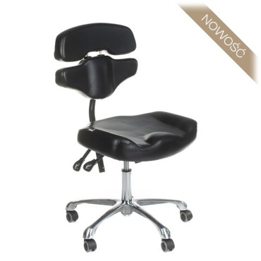 Taboret obrotowy z oparciem...