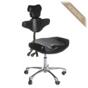 Taboret obrotowy z oparciem MIKA [bs]