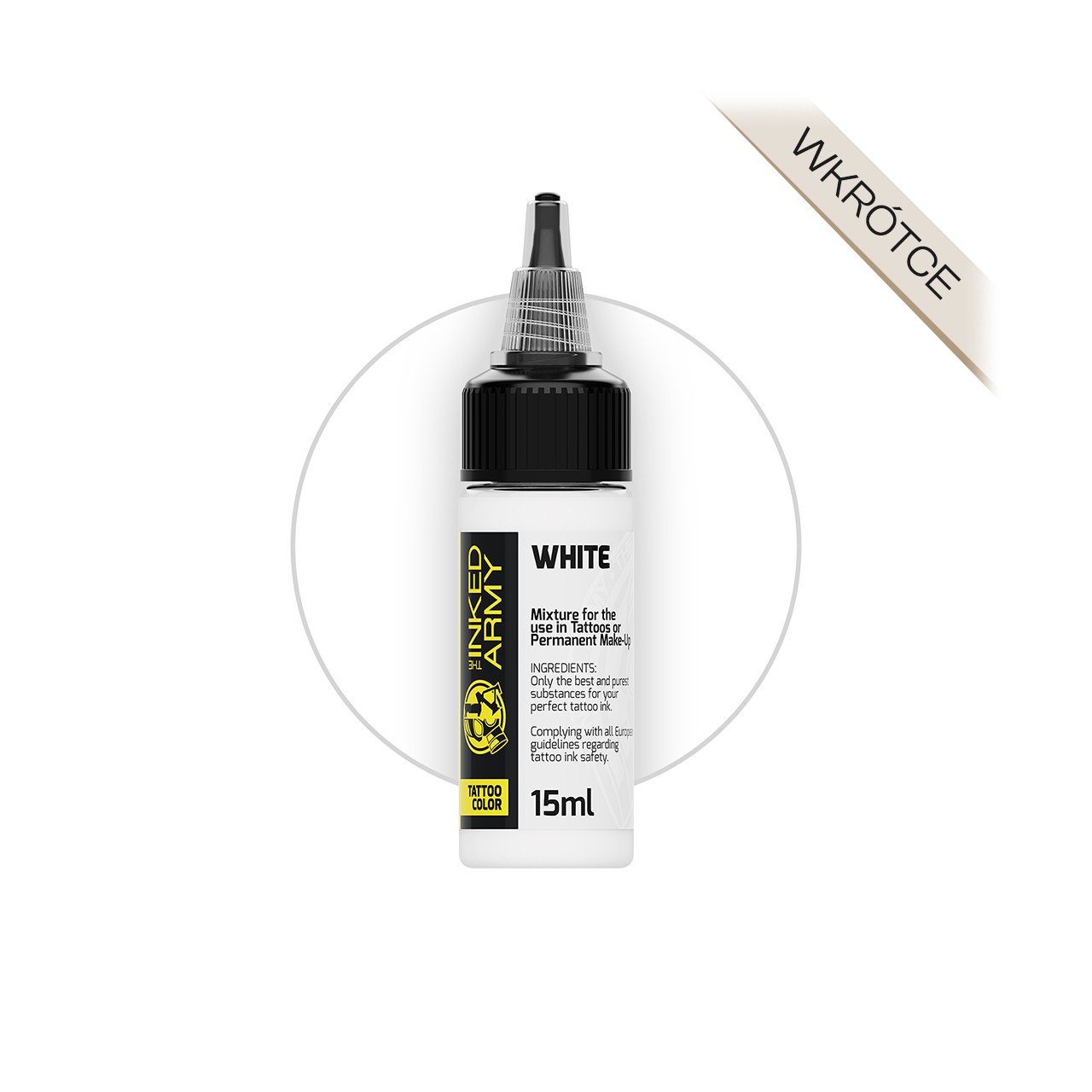 The Inked Army White [15 ml] - farba do tatuowania