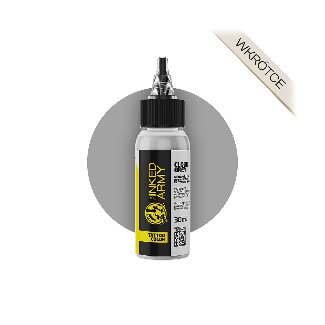 The Inked Army Cloud Grey [30 ml] - farba do tatuowania