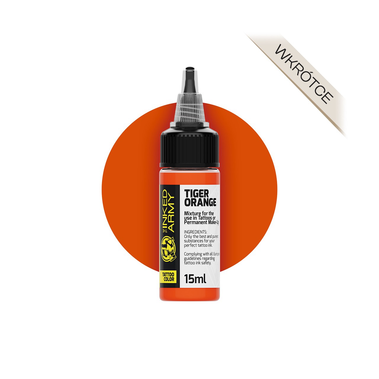 The Inked Army Tiger Orange [15 ml] - farba do tatuowania