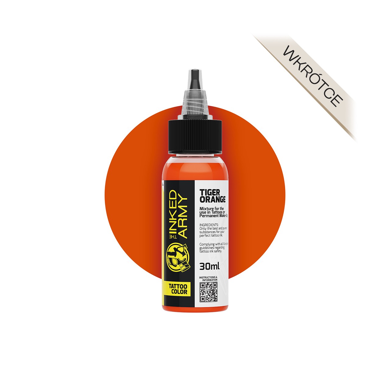 The Inked Army Tiger Orange [30 ml] - farba do tatuowania