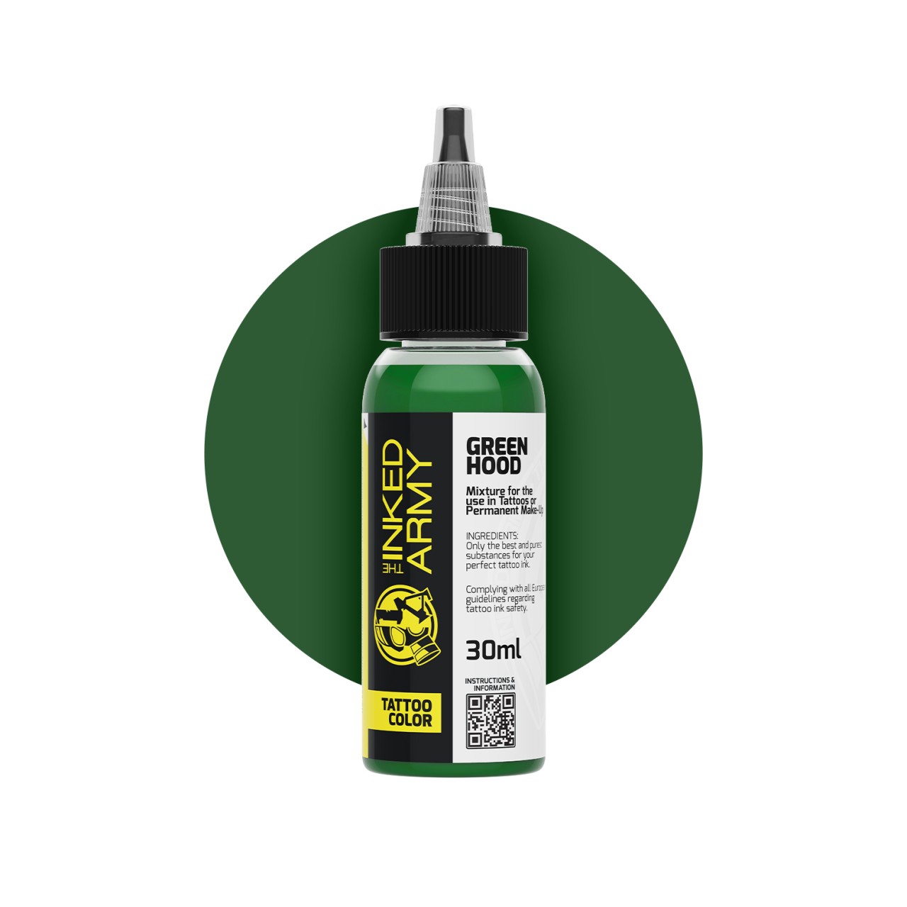 The Inked Army Green Hood [30 ml] - farba do tatuowania