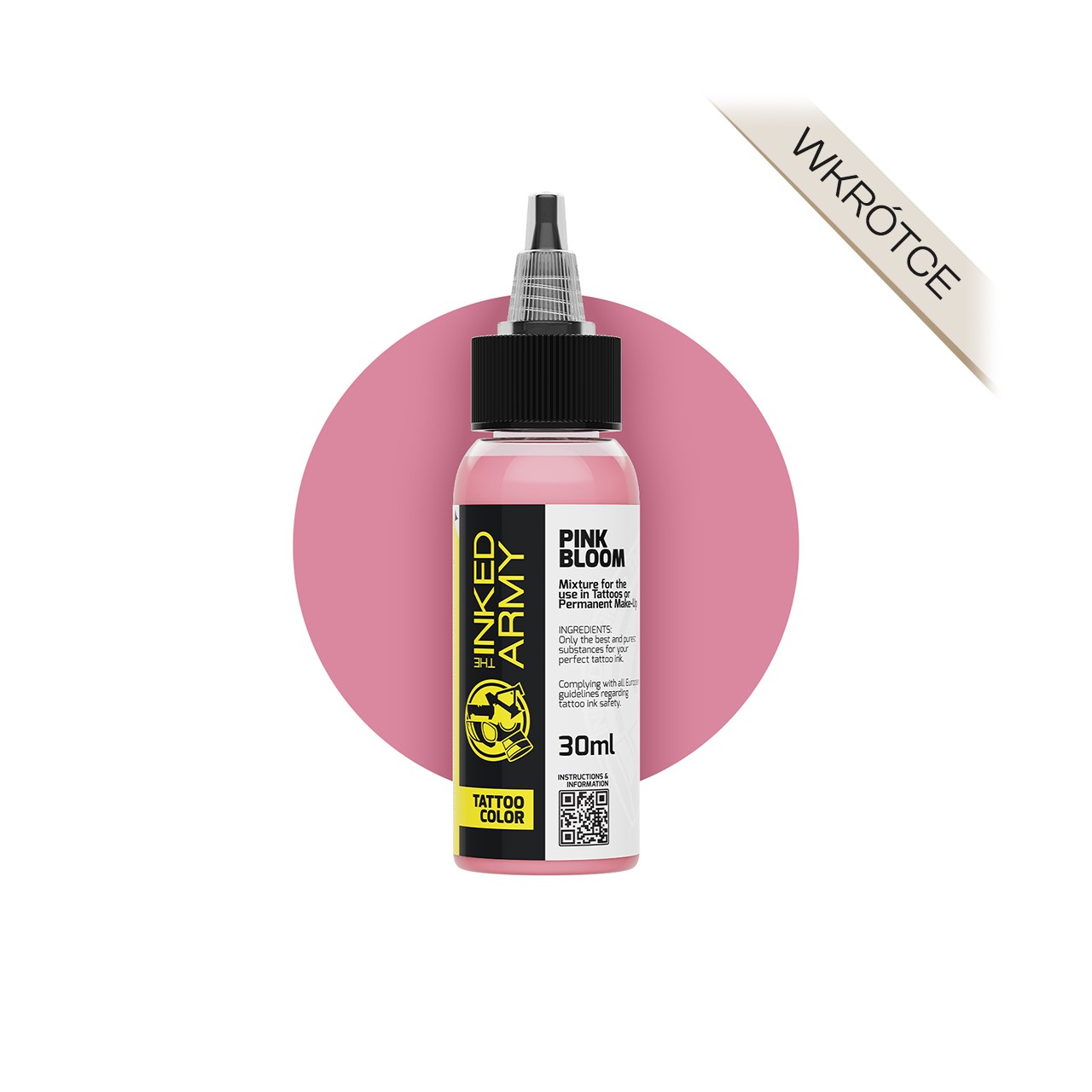 The Inked Army Pink Bloom [30 ml] - farba do tatuowania