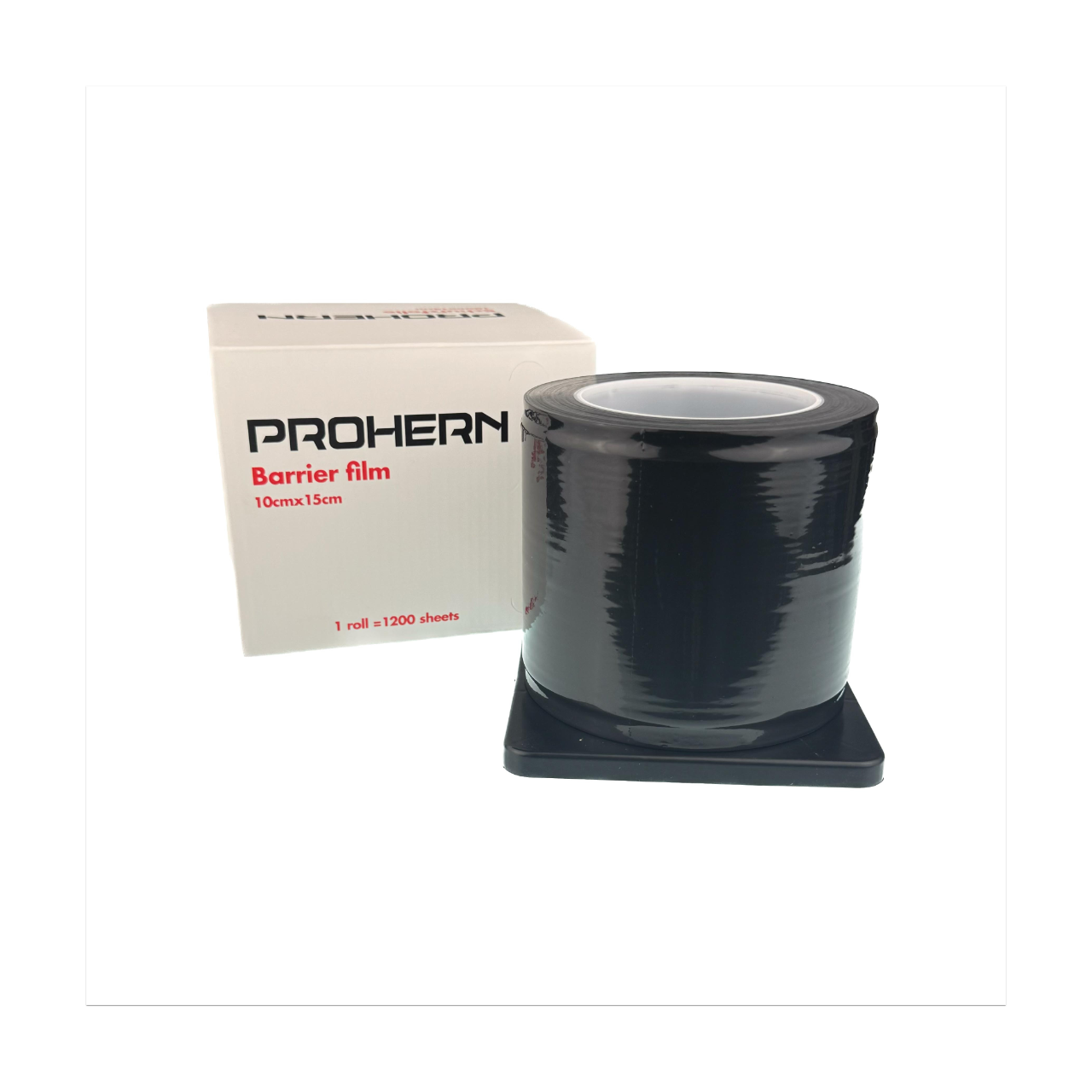 Prohern Czarna folia samoprzylepna perforowana [10 cm x 15 cm] [1200 szt]