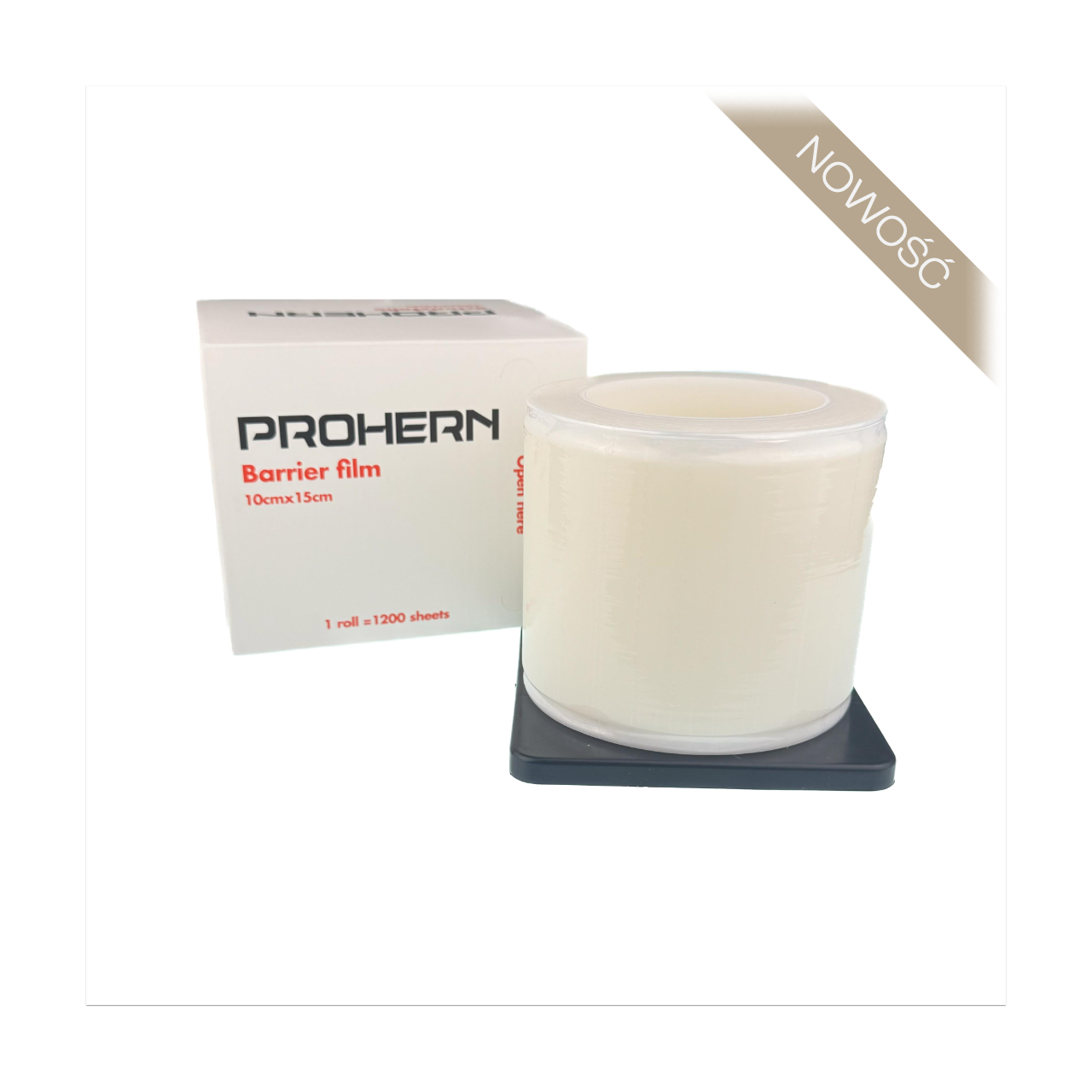 Prohern Przezroczysta folia samoprzylepna perforowana [10 cm x 15 cm] [1200 szt]