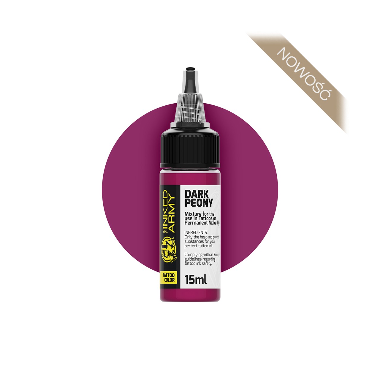 The Inked Army Dark Peony - farba do tatuowania