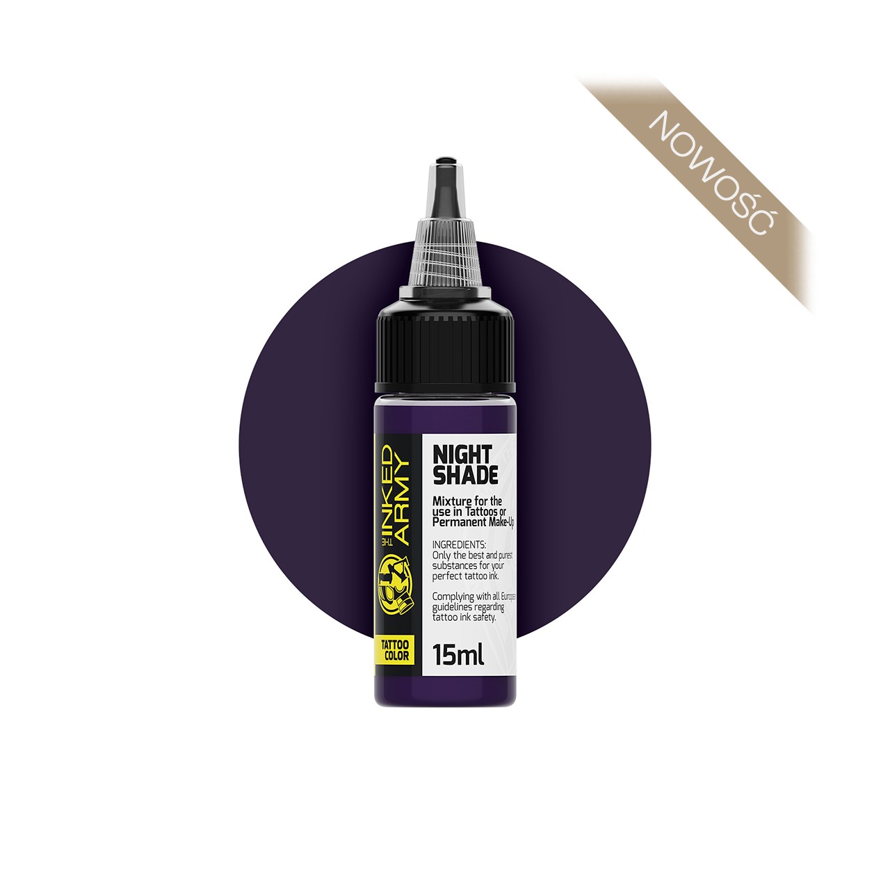 The Inked Army Night Shade - farba do tatuowania
