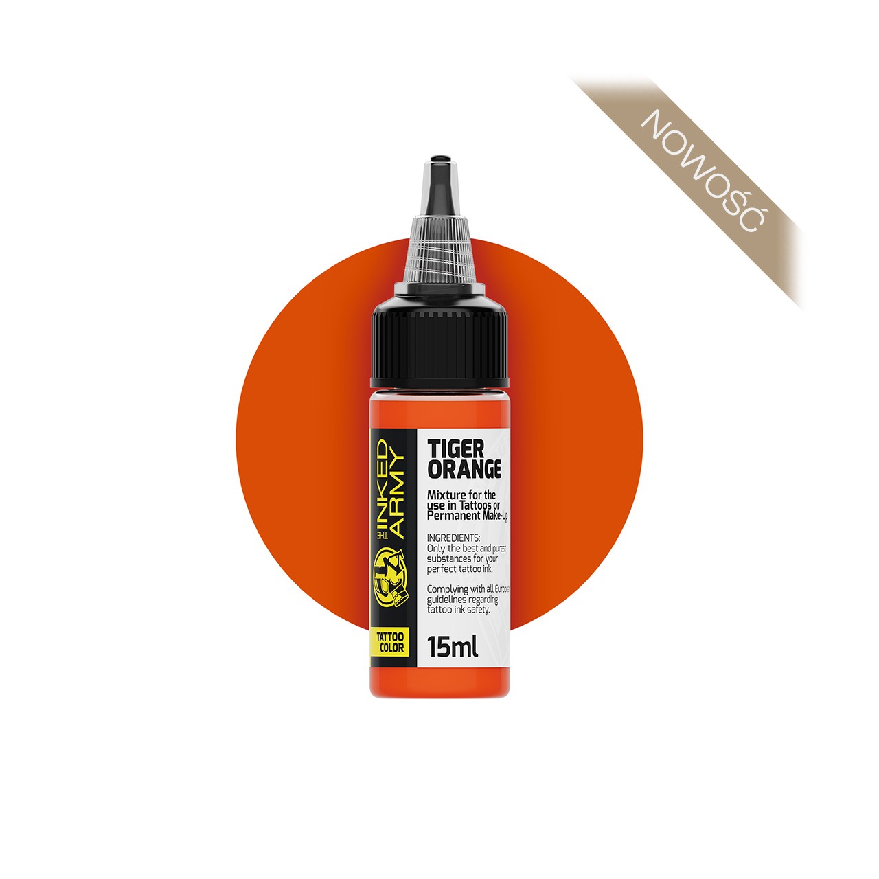 The Inked Army Tiger Orange - farba do tatuowania