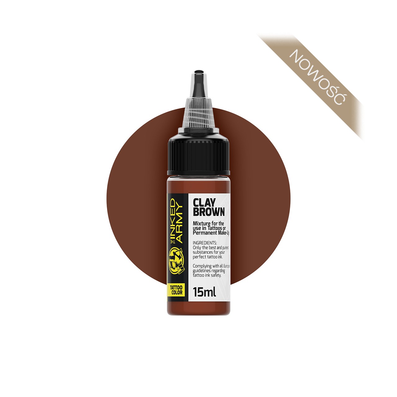 The Inked Army Clay Brown - farba do tatuowania