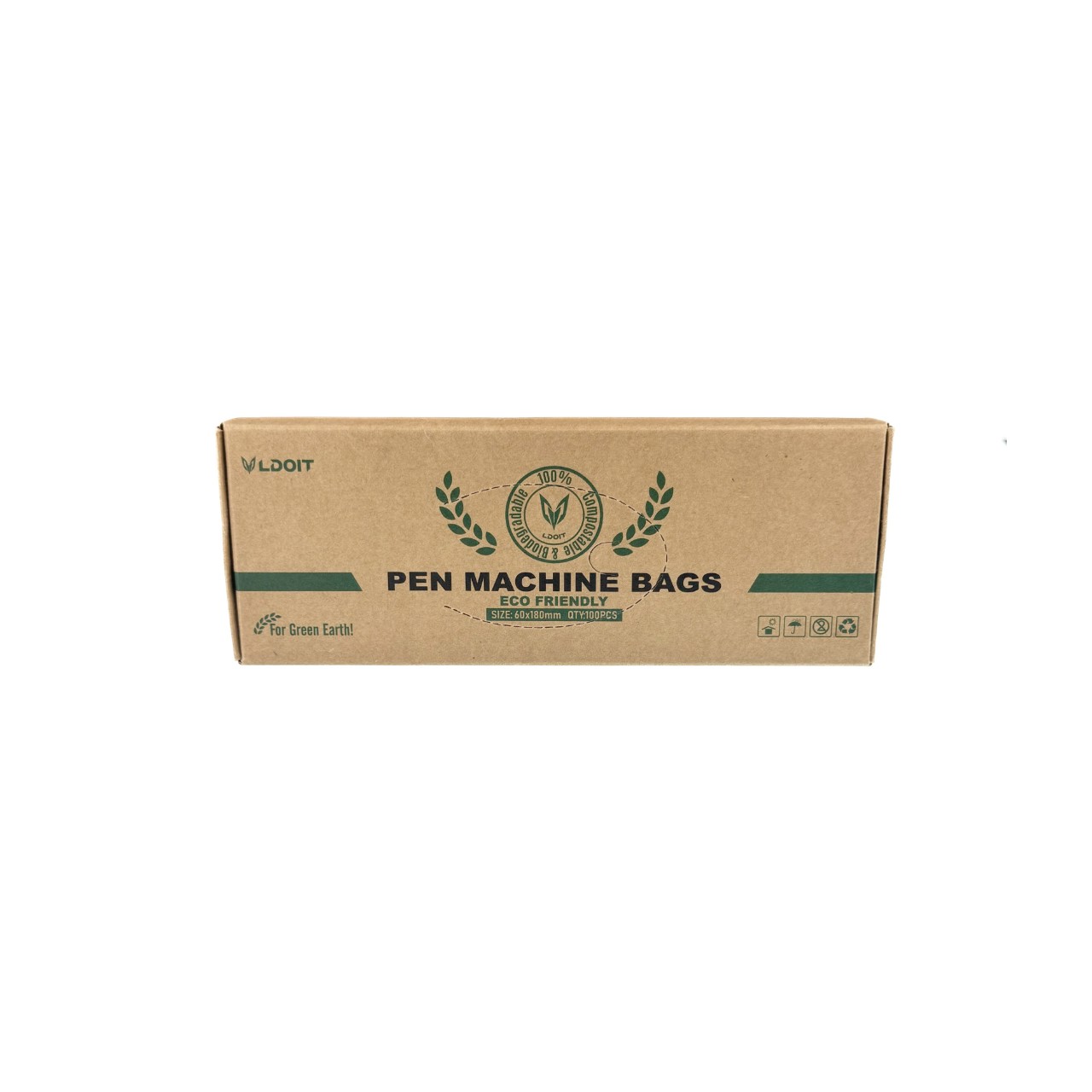 Bio folia na maszynkę [6 cm x 18 cm] [100 sztuk]