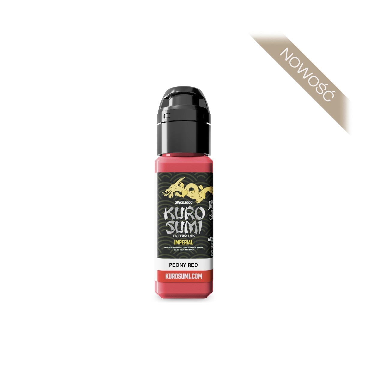 Kuro Sumi Imperial Peony Red