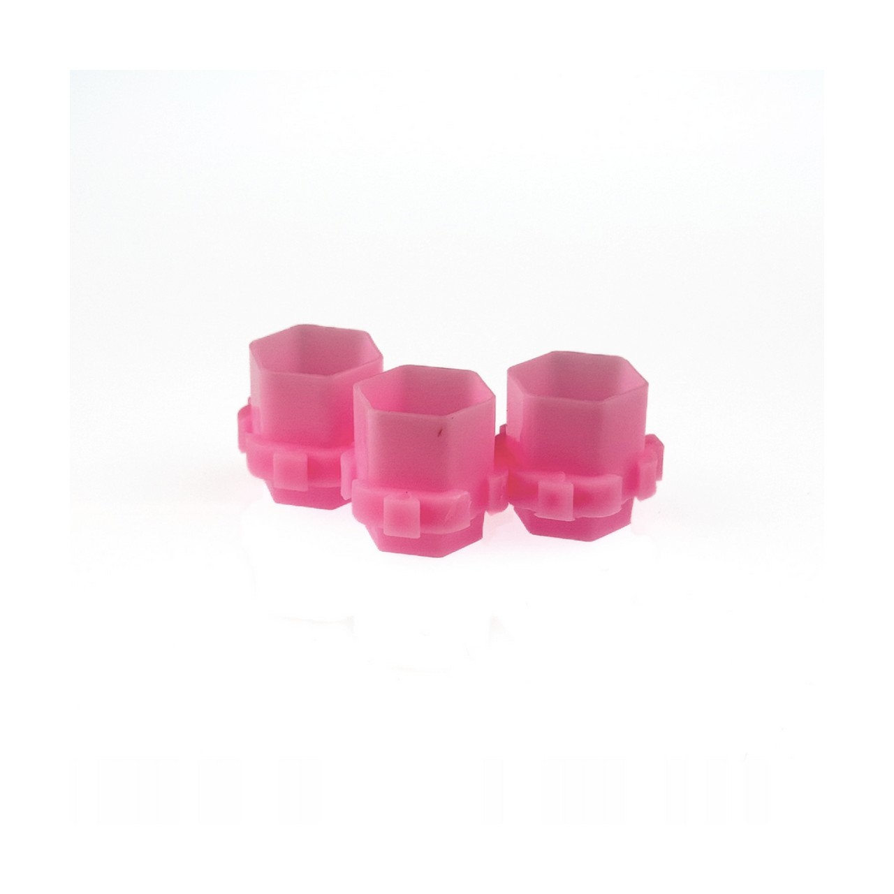 Modułowe kubeczki na farbę [różowe] [200 szt]