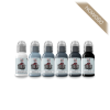 World Famous Limitless A.D. Pancho Pastel Set v2 [6x 30 ml] - zestaw farb do tatuowania