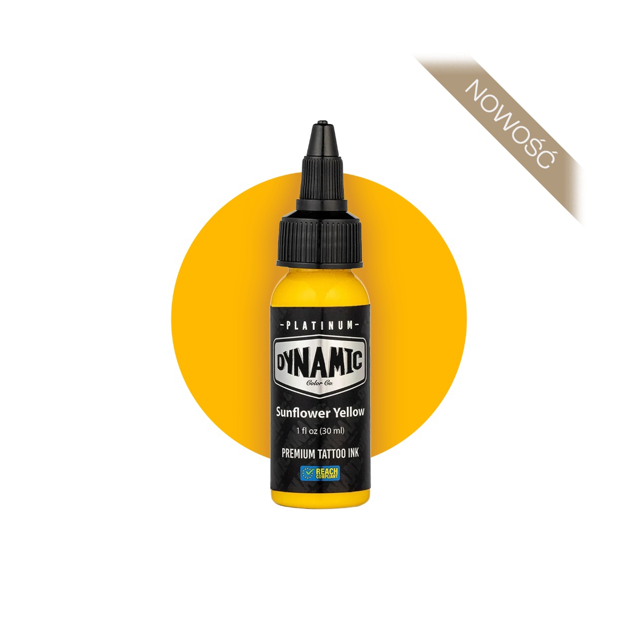 Dynamic Platinum Sunflower Yellow [30 ml] - farba do tatuowania