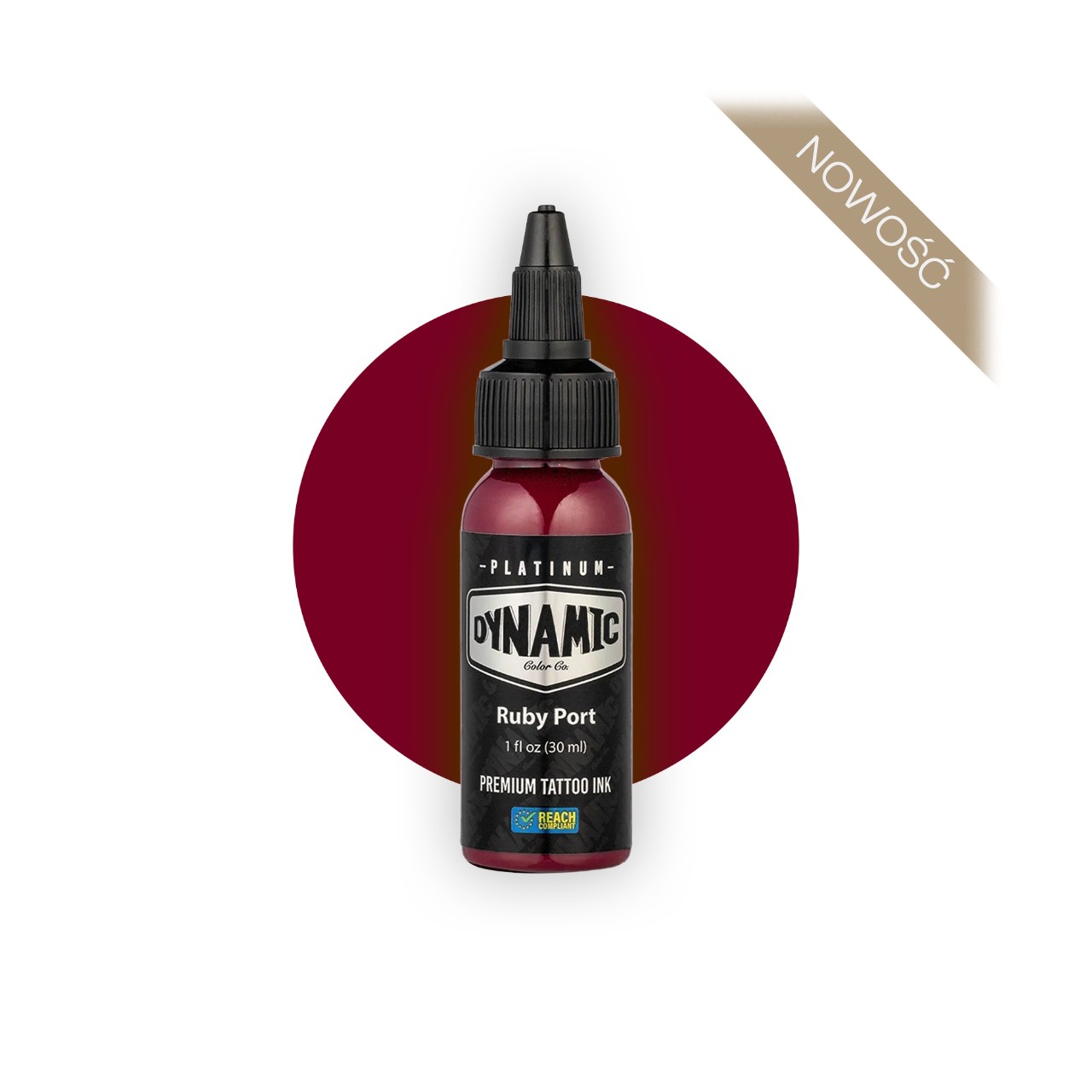 Dynamic Platinum Ruby Port [30 ml] - farba do tatuowania