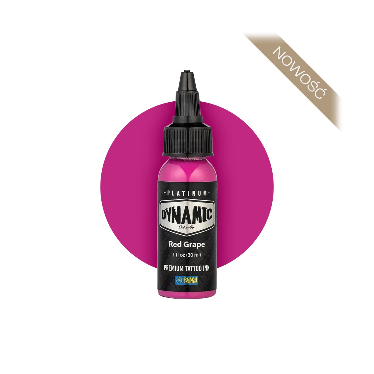 Dynamic Platinum Red Grape [30 ml] - farba do tatuowania