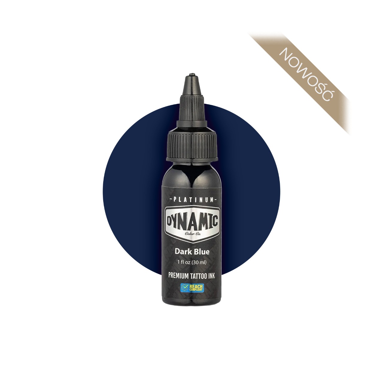 Dynamic Platinum Dark Blue [30 ml] - farba do tatuowania
