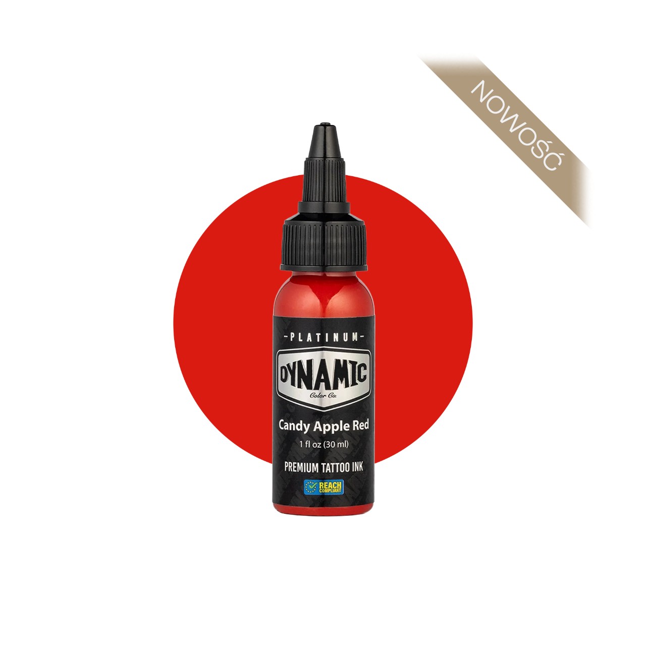 Dynamic Platinum Candy Apple Red [30 ml] - farba do tatuowania