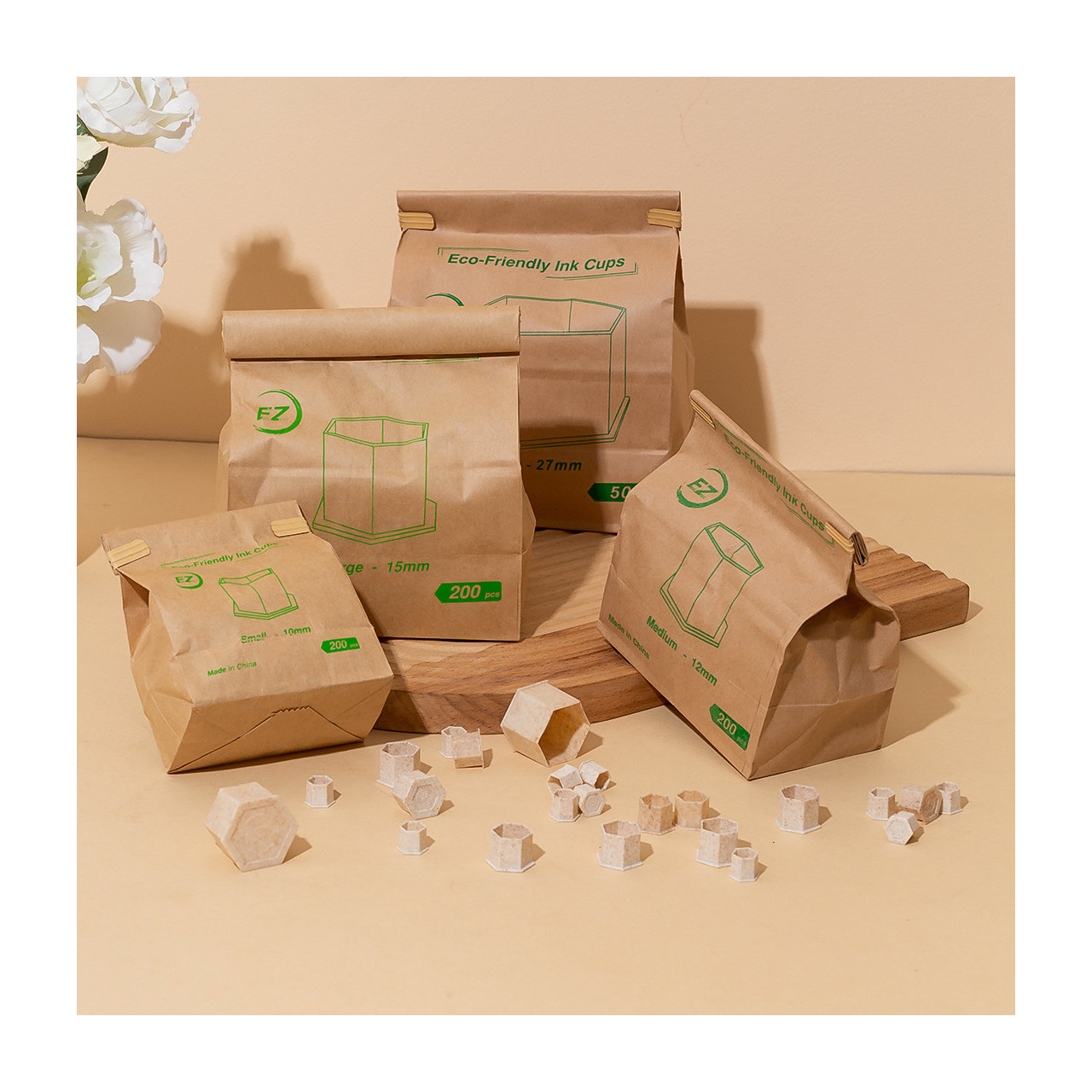 EKO Kubeczki na farbę 12 mm [200 sztuk]