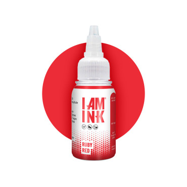 I AM INK Ruby Red [True Pigments] - farba do tatuowania