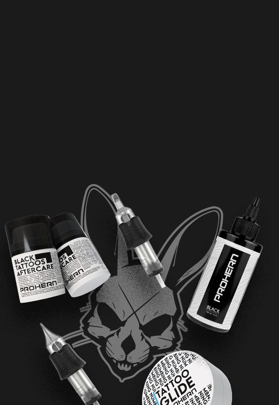 Poznaj Prohern - markę z kompleksową linią produktów do tatuowania podpis obrazka