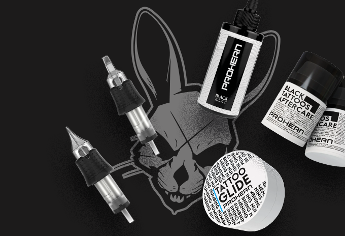Poznaj Prohern - markę z kompleksową linią produktów do tatuowania podpis obrazka